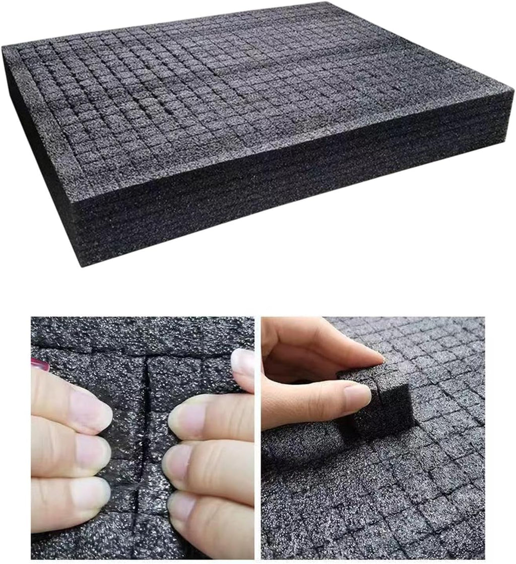 Pick and Pluck Foam Insert, 50x30x4 cm Cuttable Shockproof Foam Pad for Tool Box, Camera Case, and Fragile Item Storage