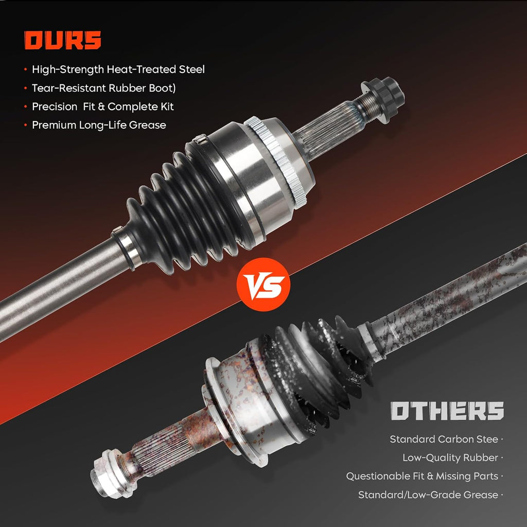 Front left & Right CV Axle Shaft Assembly 2.5L 2.5 Fits for Toyota Camry 2012-2017, Replace for 66-5410, 66-5294
