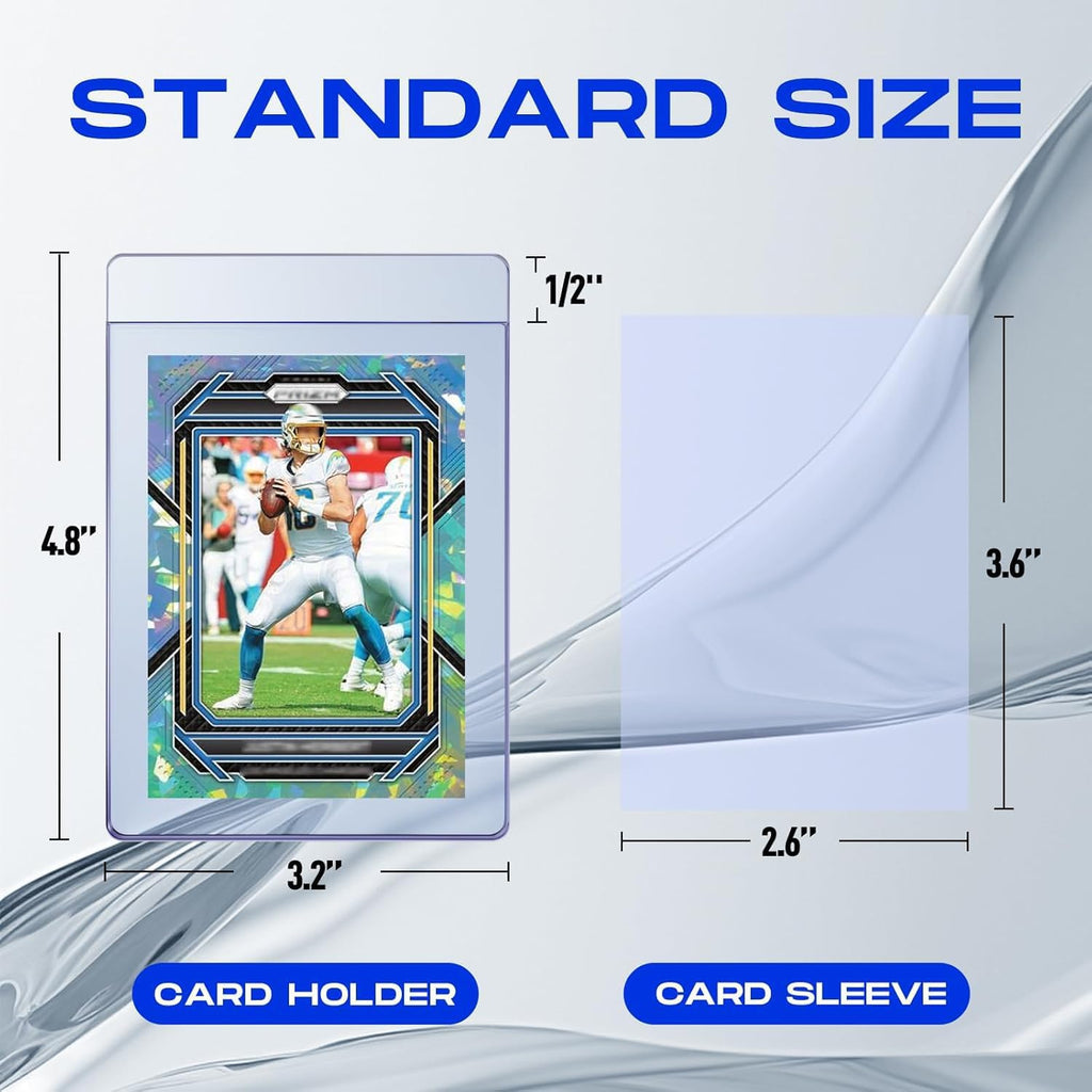 200ct Semi Rigid Card Holders & 200ct Soft Sleeves, for Grading Submissions | PSA, SGC, BGS, CSG Graded Card