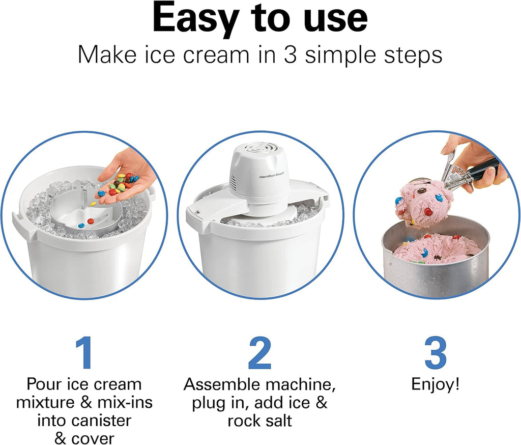 Automatic Electric Ice Cream Maker & Frozen Yogurt Machine