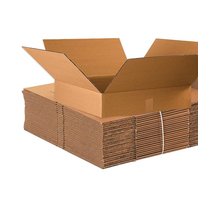 Moving Boxes Large 22"L x 22"W x 4"H, 10-Pack | Corrugated Cardboard Box for Packing, Shipping and Storage 22x22x4 22224