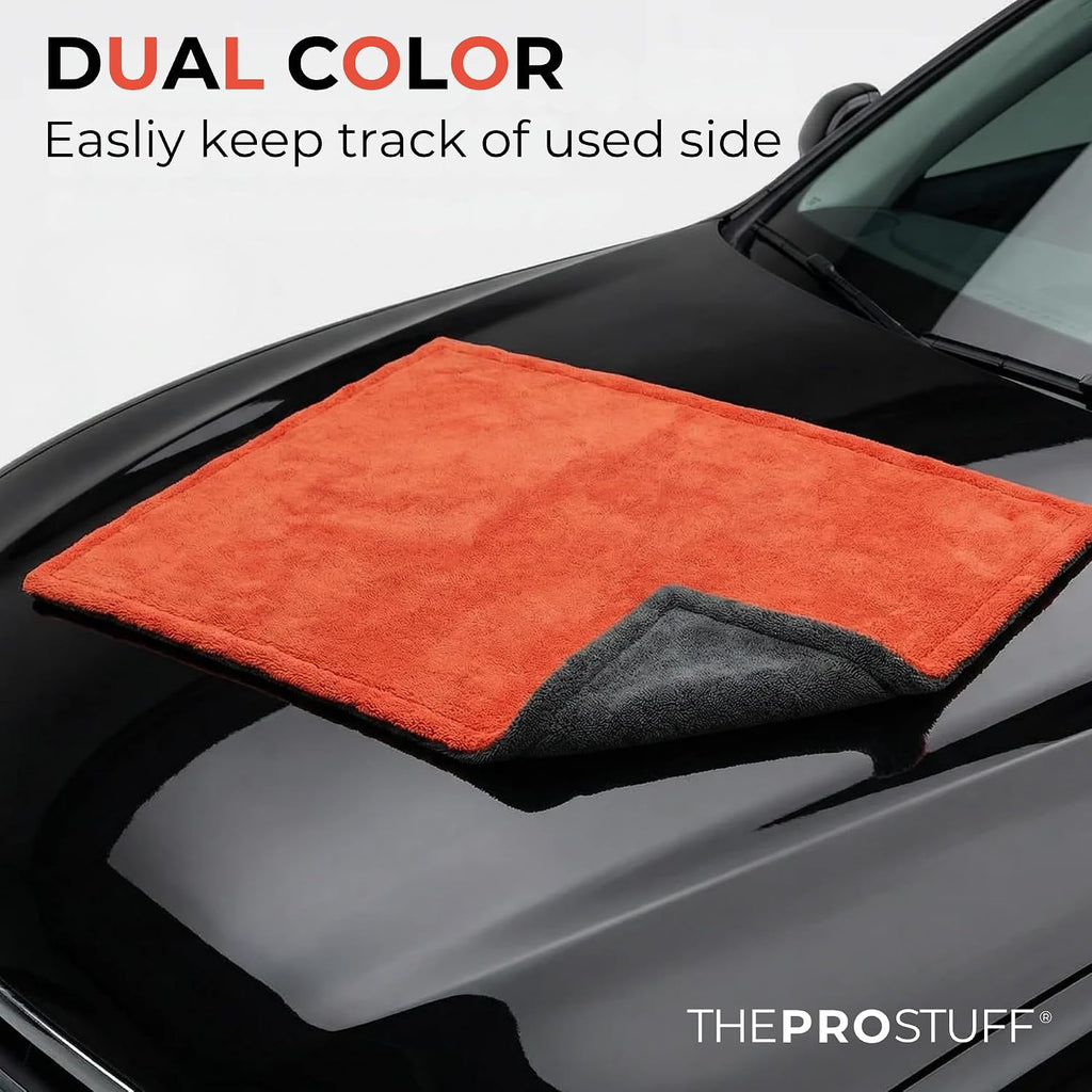 THEPROSTUFF Extra-Large Car Drying Towel 1400 GSM - Ultra Absorbent Twisted Loop Microfiber Towel, Scratch-Free
