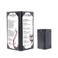 Table Tent Triangle 3 View Menu Covers, Leather Menu Holder with Angled Corners for Restaurant, Cafes, Bars (1 Pack /