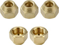 3/8-Inch Brass Flare Nut, 5-Pack for Air Conditioning Copper Tubing