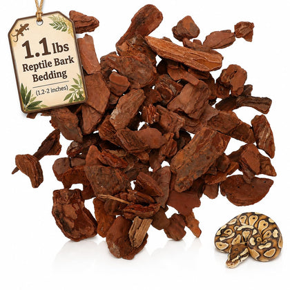Reptile Bark Bedding, Pine Bark Terrarium Substrate 3-5 cm