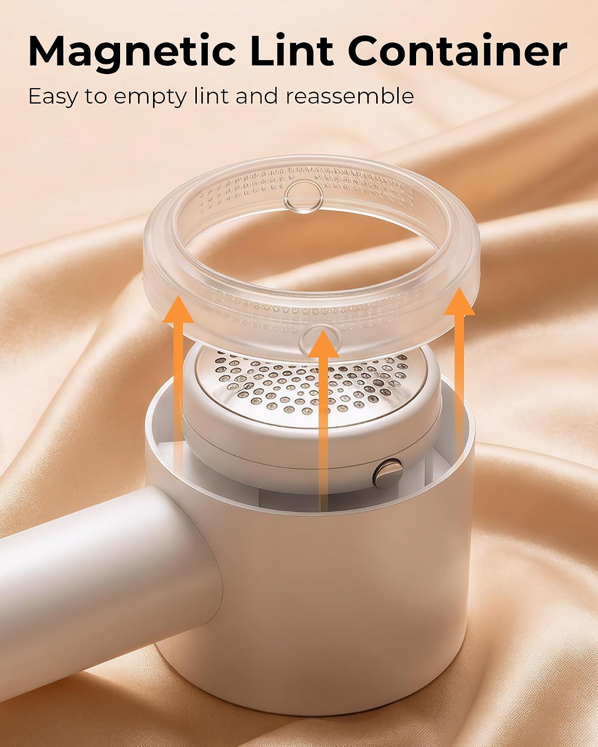 Fabric Shaver, 2 in 1 Rechargeable Sweater Shaver with Lint Roller, Magnetic Cap, Digital Display, 2 Extra Blades
