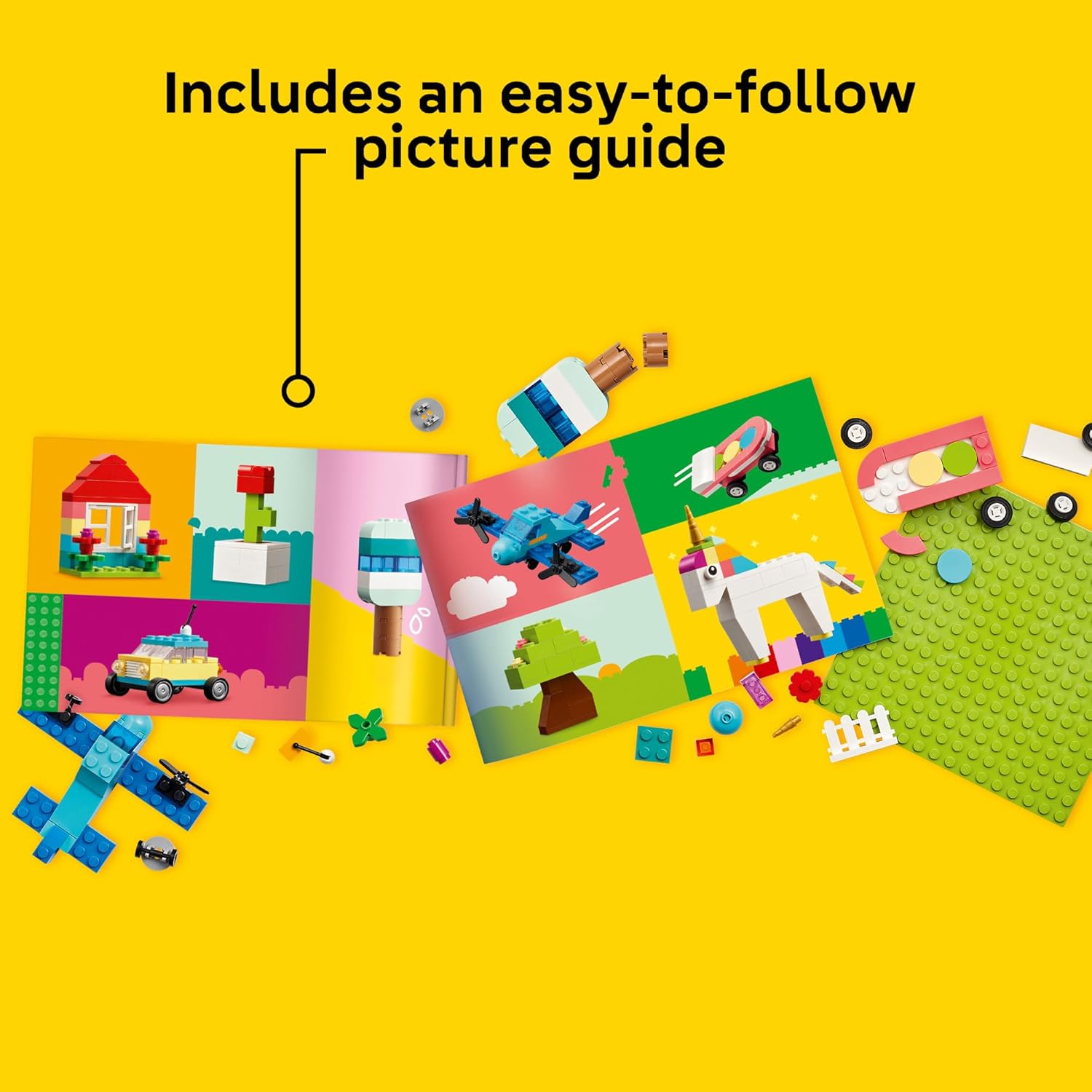LEGO Classic Vibrant Creative Brick Box Building Blocks - Sensory & Learning Toys for Boys & Girls, Ages 4+ Years