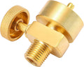 1LB Brass Propane Needle Control Valve with 1/4’’ NPT Male Thread