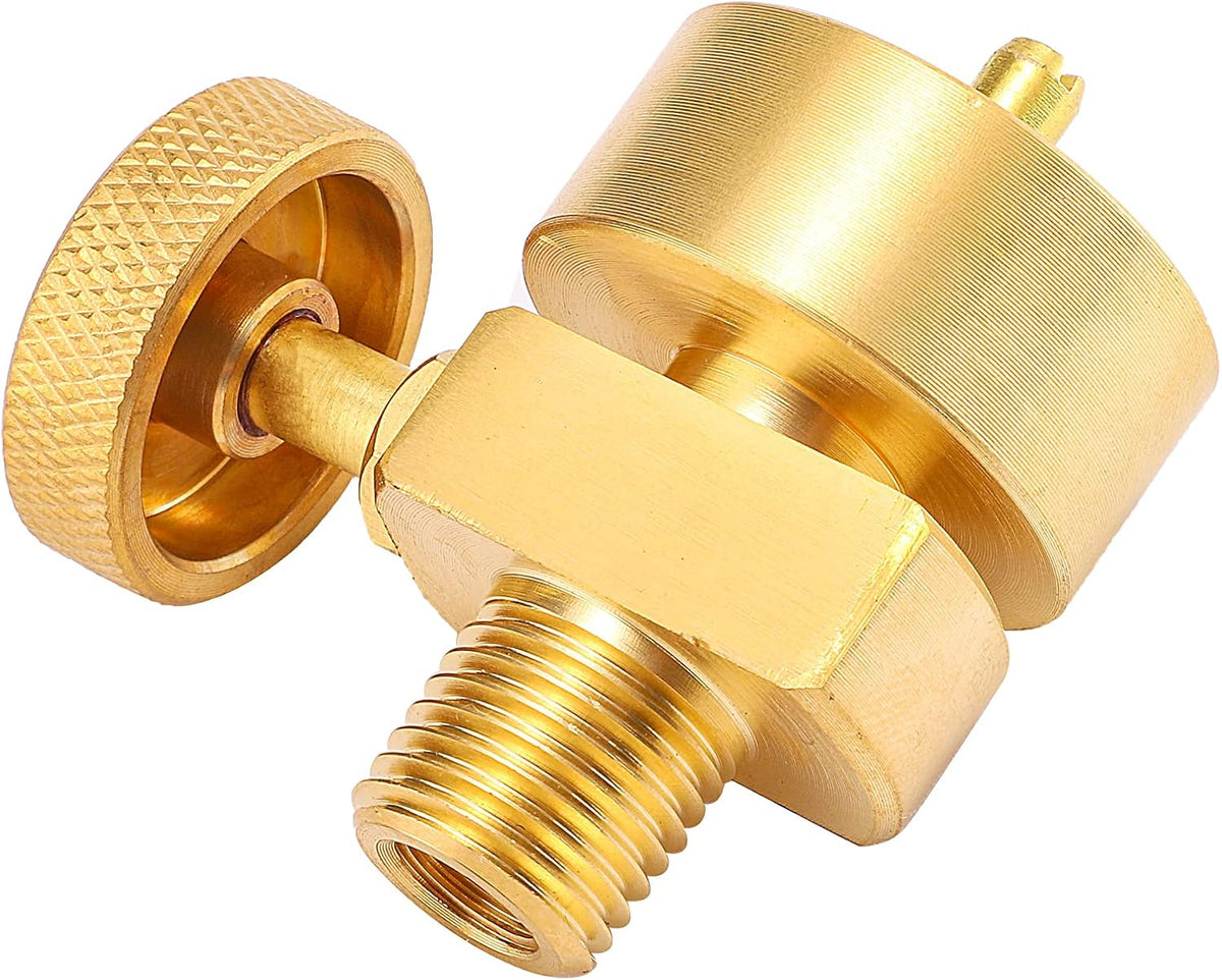1LB Brass Propane Needle Control Valve with 1/4’’ NPT Male Thread