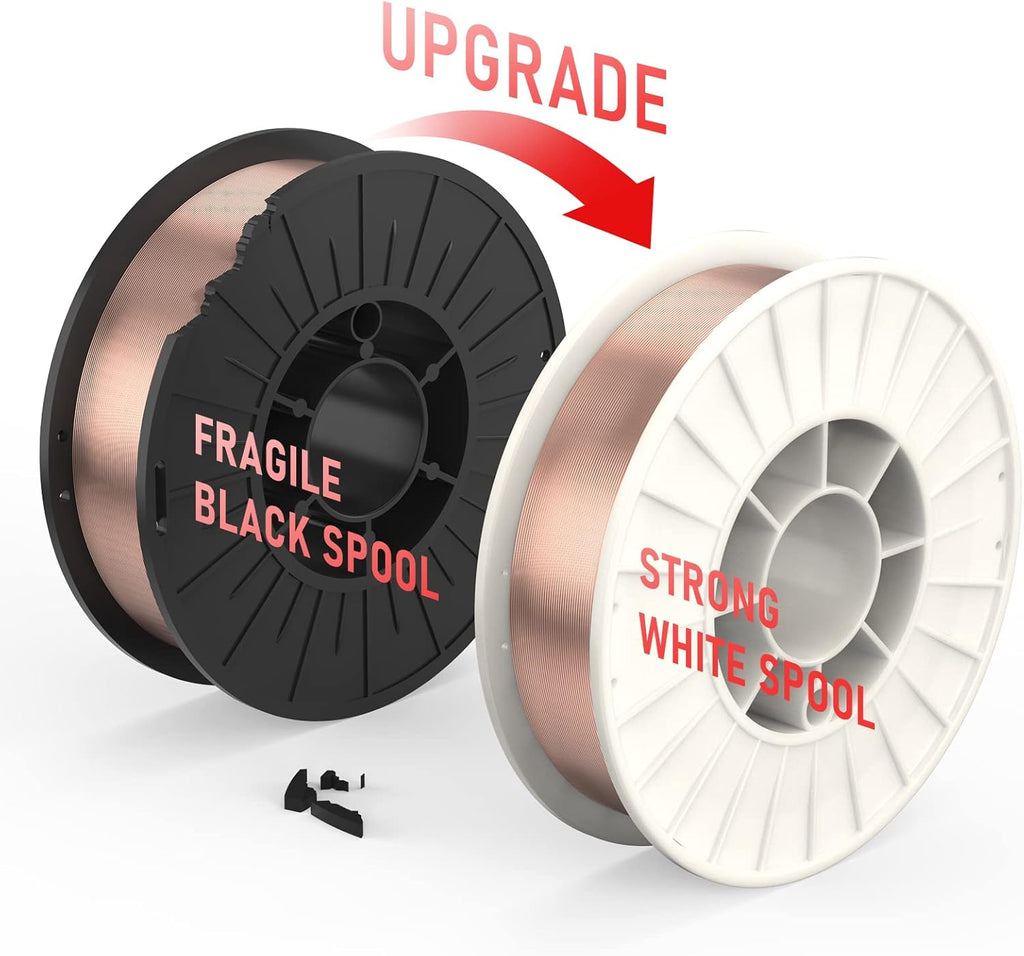 MIG Welding Wire, ER70S-6 Solid Carbon Steel | 0.030 in, 10 lb spool with high feedability, smooth, consistent wire