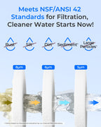 Waterdrop AP810 Whole House Carbon Filter for 3M Aqua-Pure AP810, 5 Micron