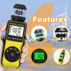 Wind Cup Anemometer 1.5-93MPH, Digital Wind Speed Meter RQ-881M