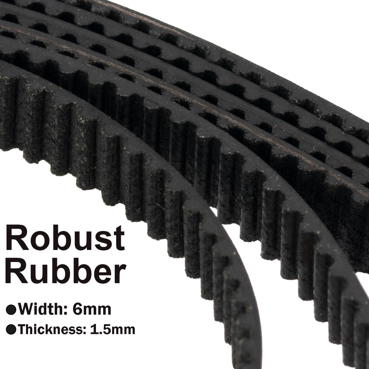 PAGOW 8pcs 3D Printer Timing Belt 2GT-6 Closed Loop Rubber Belt