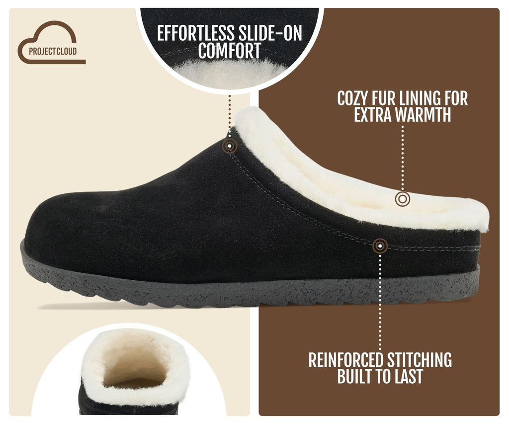 100% Genuine Suede Clogs for Women & Womens Mules