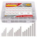 220Pcs 304SS Dowel Pin Assortment Kit M2-M5 Shelf Support Pins