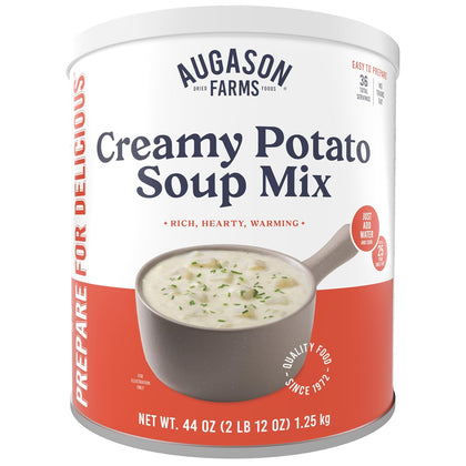 Creamy Potato Soup Mix Can | Emergency Food Supply, 36 Servings, 25 Year Shelf Life, No Trans Fat, Dehydrated Meals