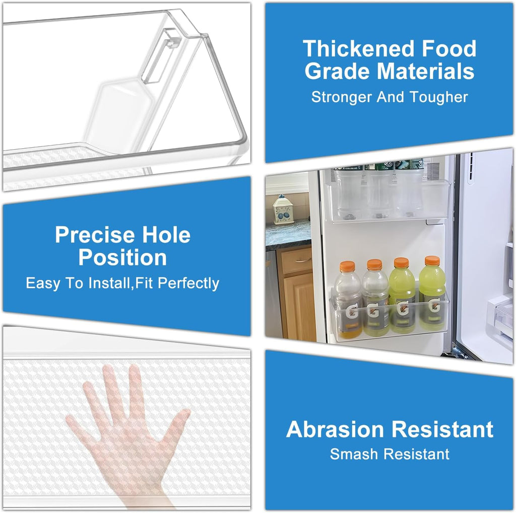 2PCS MAN63948404 Refrigerator Door Bin Shelf for LG Door Shelf Replacement