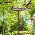 Outdoor Iron Bird Bath Stake