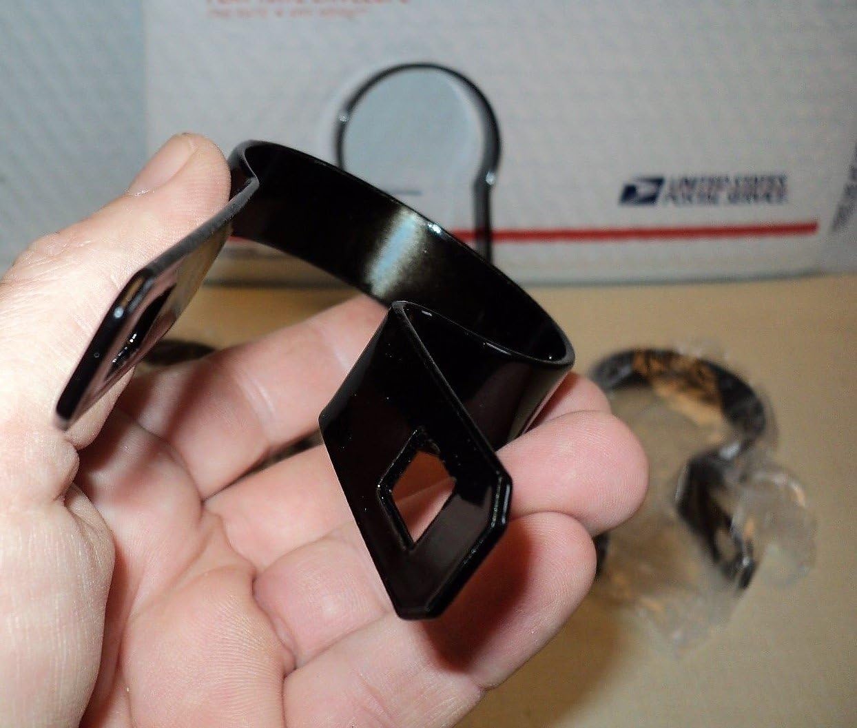 3" Black Tension Bands for Chain Link Fence, Gate, Posts - Set of 6