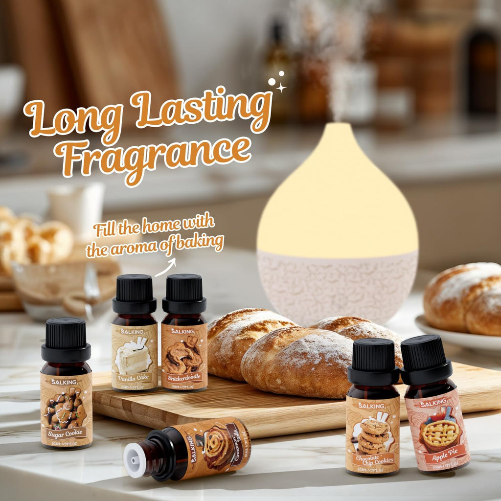 Bakery Fragrance Oils, Essential Oils Set for Diffuser for Home | Diffuser Oil for Candle Making Scents, Chocolate
