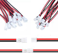 JST PH 2.0mm 2 Pin Connector,20 PCS Male Plug and 20 PCS Female Socket, Micro Wire Connectors with 150mm Extension Cable AWG 26