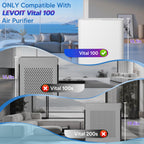 Vital 100 Filter Replacement for Levoit Vital 100 Air Purifier, 4 Pack