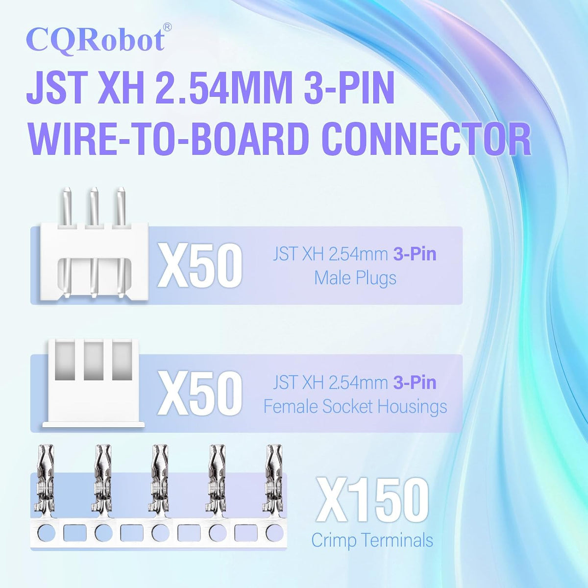 CQRobot JST XH 2.54mm Pitch 3-Pin Electronic Computer Connector Adapter