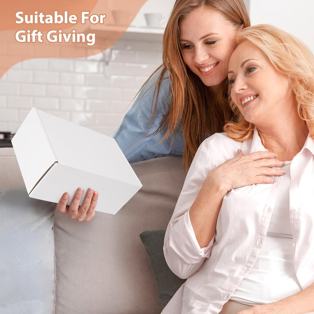 Shipping Boxes 25 Pack, Corrugated Cardboard Mailer Boxes for Small Business, Easy Fold Literature Mailers, Heavy