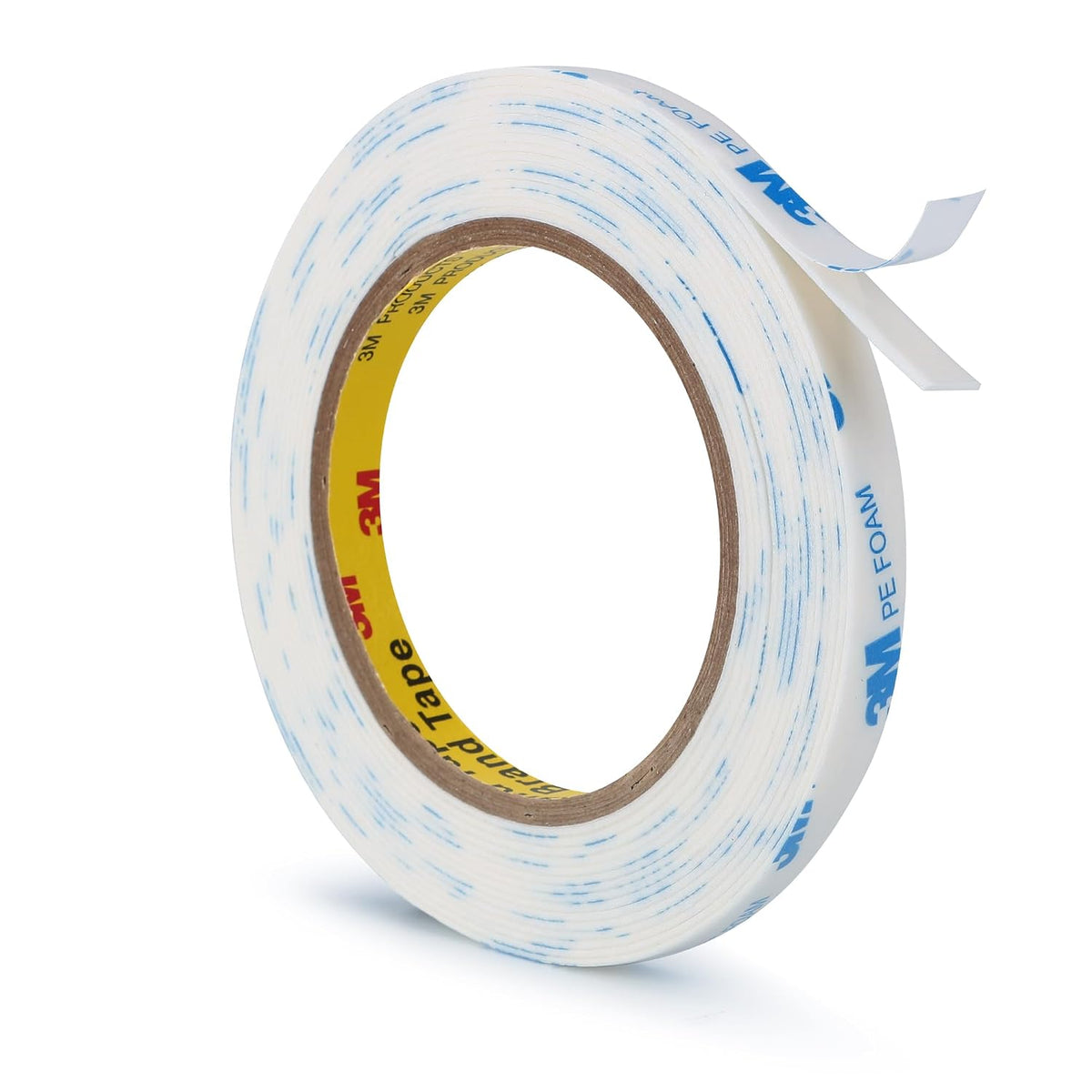3M Double Sided Tape 0.39"×16.5Ft No Damage Removable Wall Tape, White