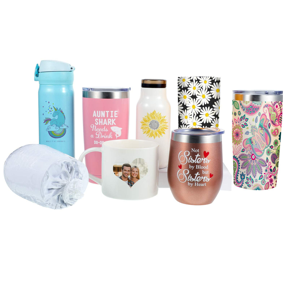 50 Pcs Sublimation Shrink Wrap Sleeves