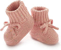 Baby Booties Newborn Babe First Walkers Non-Slip Stay On Boots Crib Shoes Sock Warm Knit Booties for Infant Boy Girl