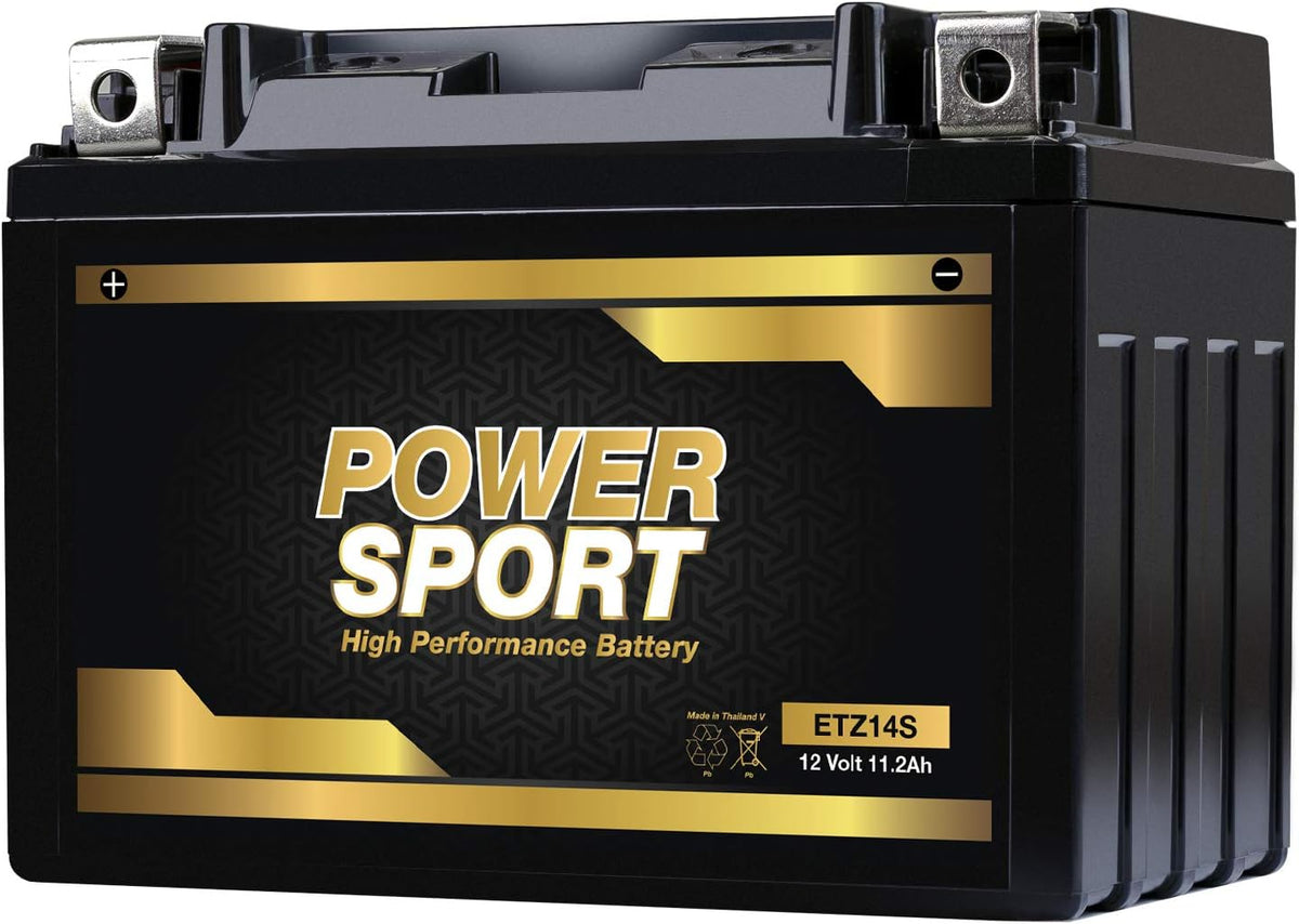 ExpertPower YTZ14S / ETZ14S Motorcycle Battery 12V 11.2Ah SLA AGM, 230 CCA