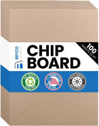 Chipboard Sheets 8.5" x 11" - 100 Sheets, 22-Point, Made in USA