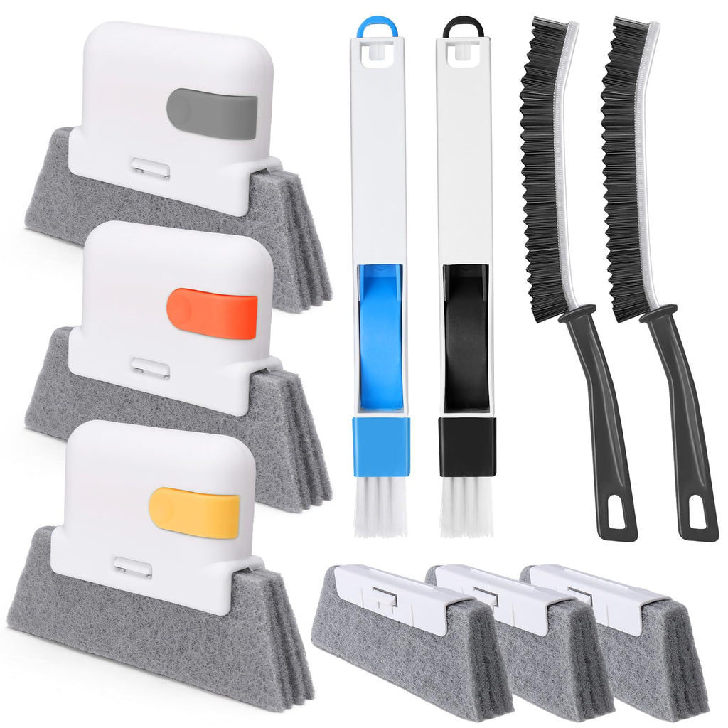 Window Track Cleaner Set, Window Groove Cleaning Brush Tools, 7PCS