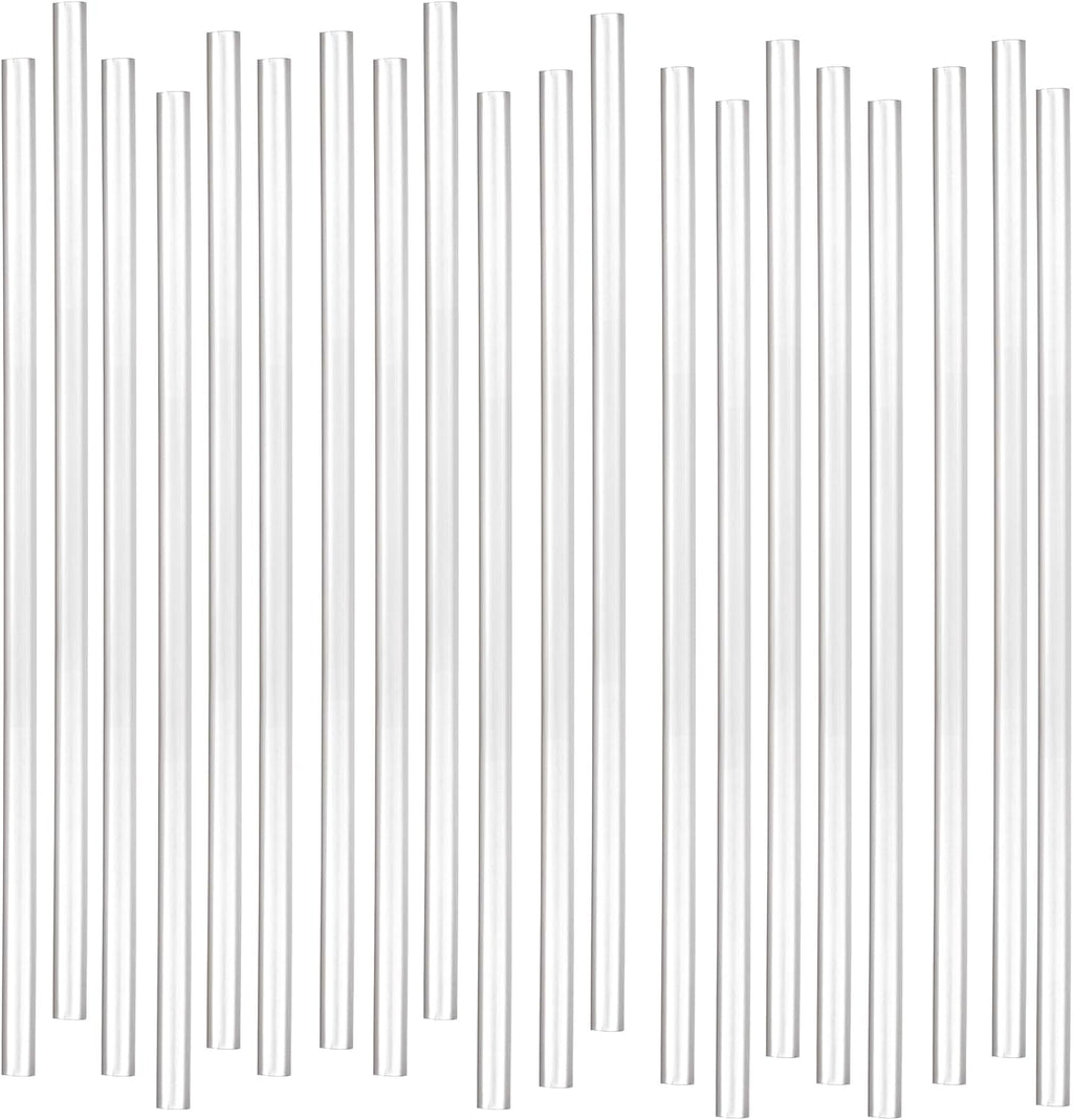 Disposable Plastic Drinking Straws, Straight 7.75-Inch, Clear, 500 Count