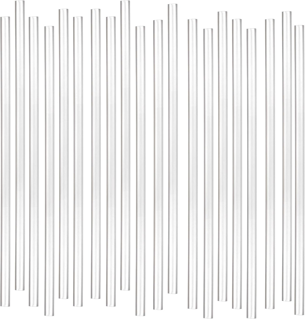 Disposable Plastic Drinking Straws, Straight 7.75-Inch, Clear, 500 Count
