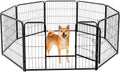 Dog Playpen 8 Panels 32 Inch Indoor Outdoor Metal Pet Fence