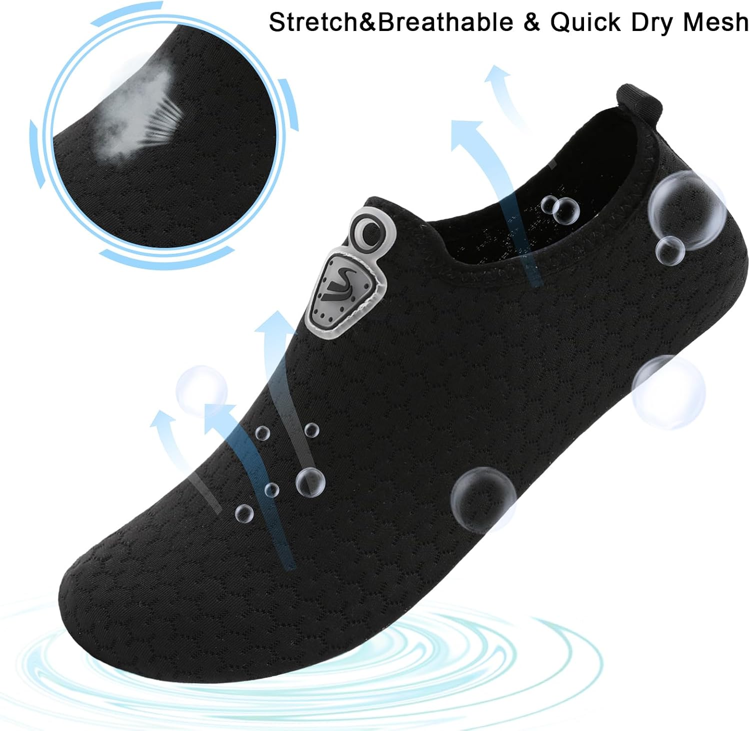 Womens Mens Water Shoes Quick Dry Beach Swim Shoes Barefoot Aqua Socks Outdoor Sand Socks for Pool River Diving