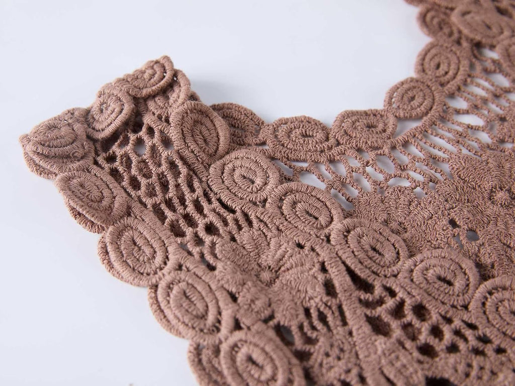 Girls Crochet Vest Cardigan with Fringe V-Neck Sleeveless Boho Vest Hollow Out Cardigan