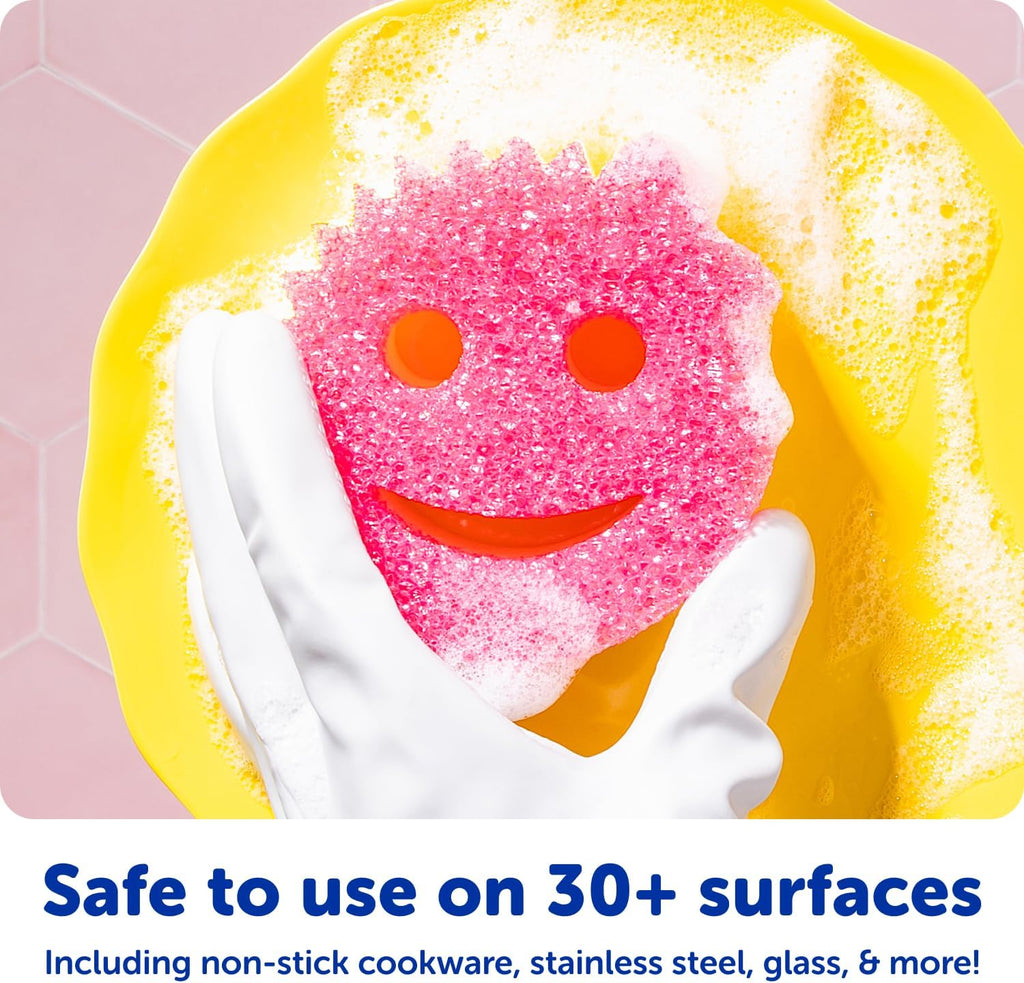 Scratch-Free Multipurpose Kitchen Sponges - Bulk Dish Sponges for Kitchen, Bathroom, Household Cleaning & More - Made