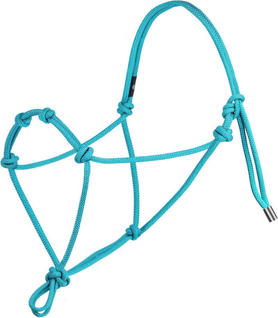 Super Sturdy Horse Rope Training Halter with 4 Knot 1/4" Stiff Halter Cord