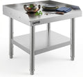Stainless Steel Equipment Stand 24x24 Inch Heavy Duty Commercial Grill Table with Adjustable Undershelf NSF Certified