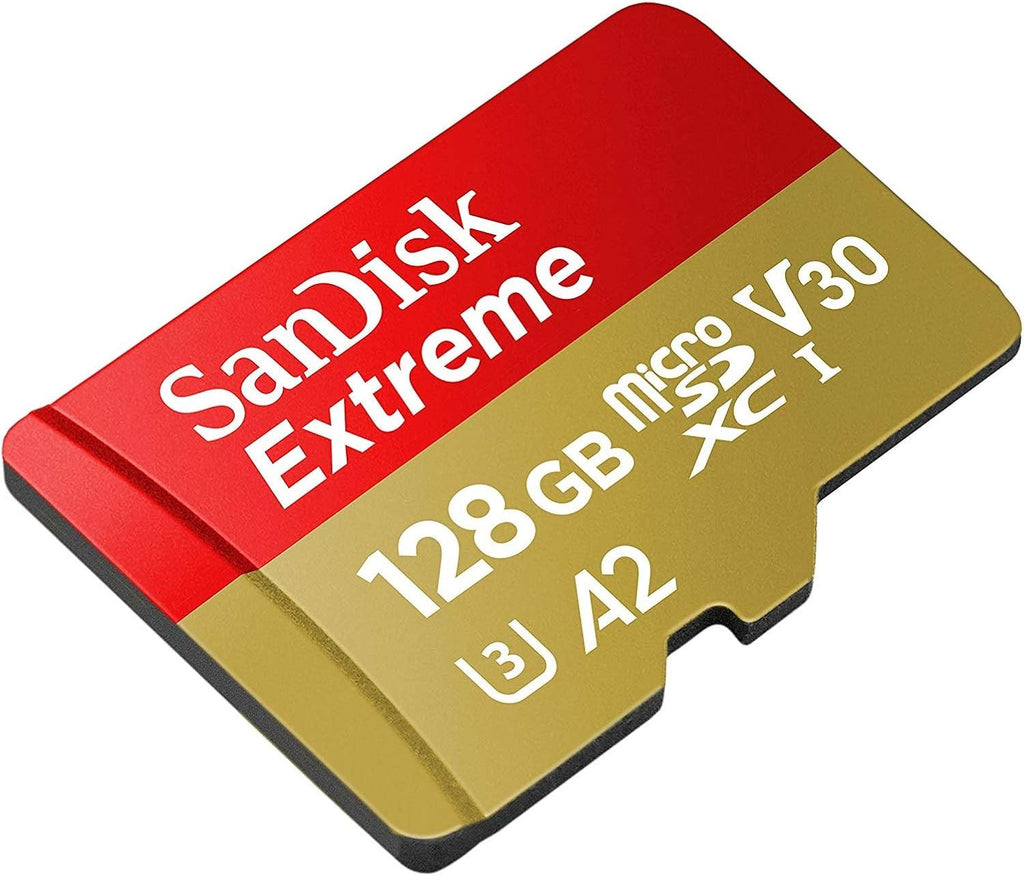 SanDisk MicroSDXC 128GB UHS-I Extreme Card Compatible with GoPro Products | For Hero (2024) and Hero 13 Action