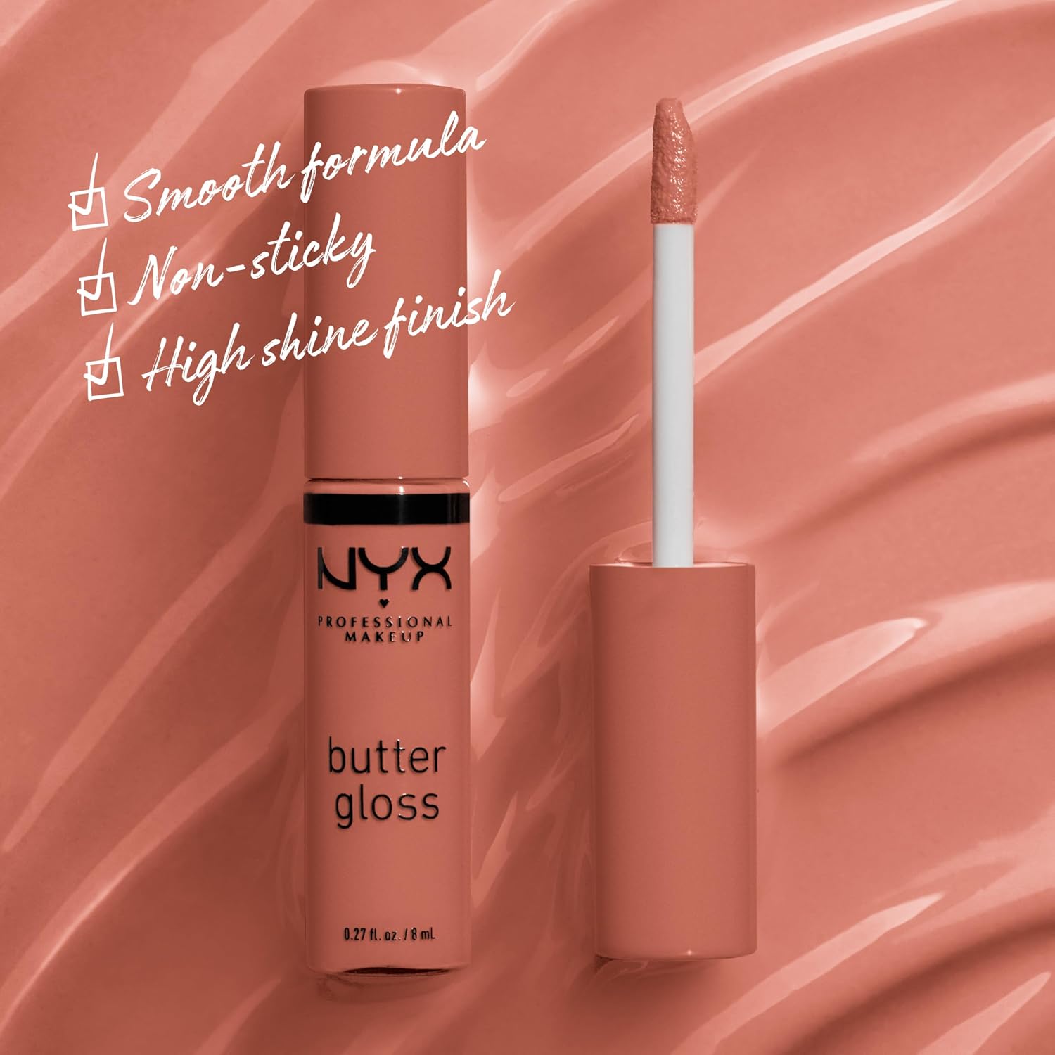 Butter Gloss Brown Sugar, Non-Sticky Lip Gloss - Pack Of 3 (Sugar High, Spiked Toffee, Butterscotch)