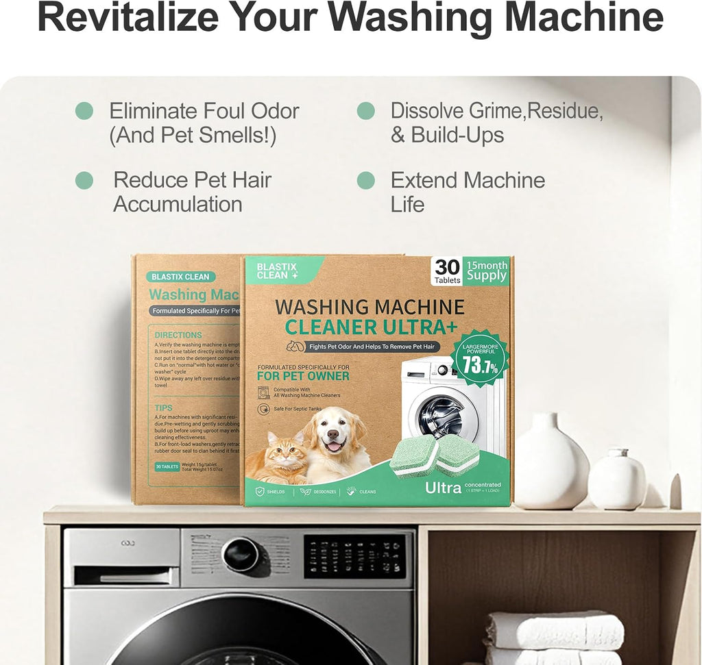 Washing Machine Cleaner for Pet Owners - Standard Strength