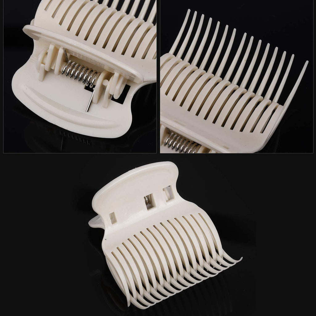24 Hot Roller Clips for Hair Curler Claw Clip Replacement Hair Section Styling for Women Girls White