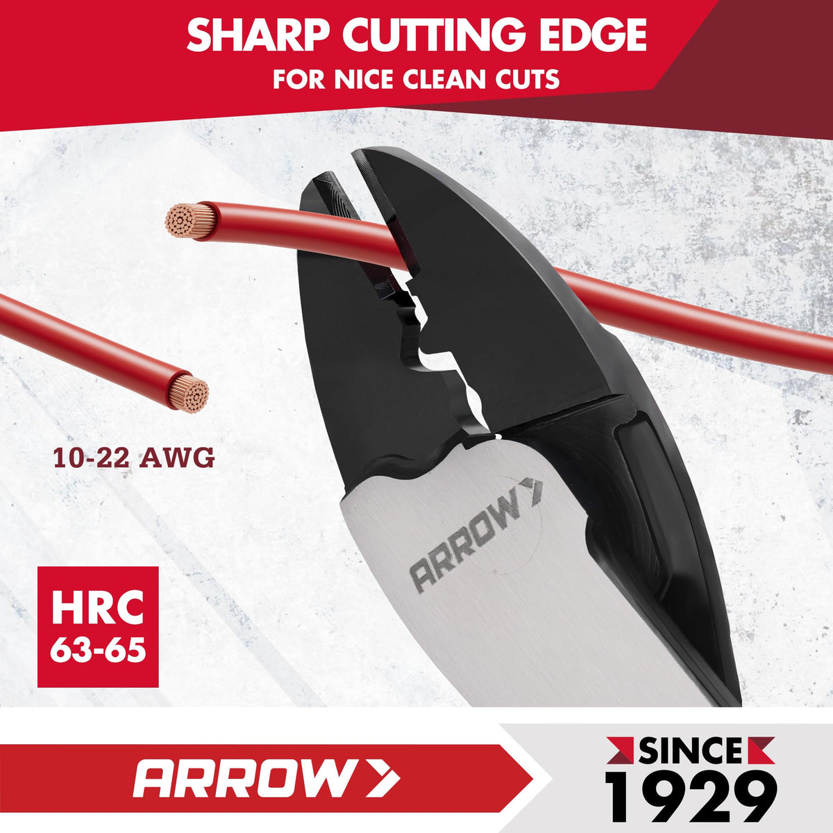 ARROW 9.5" Wire Crimper/Cutter, Wire Crimping Tool, Crimper Tool Electrical