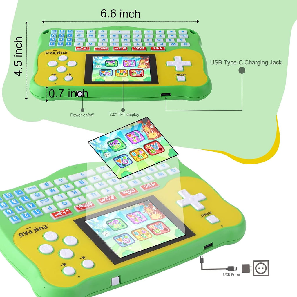 Kids Tablet/Baby Learning Pad with 102 Activities/Toddler Tablet with ABC/Words/Music/Math Interactive Educational