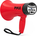 Rechargeable Bluetooth Bullhorn Megaphone with Voice Changer, Siren & USB-C Fast Charging, 1200-Yard Voice Range for