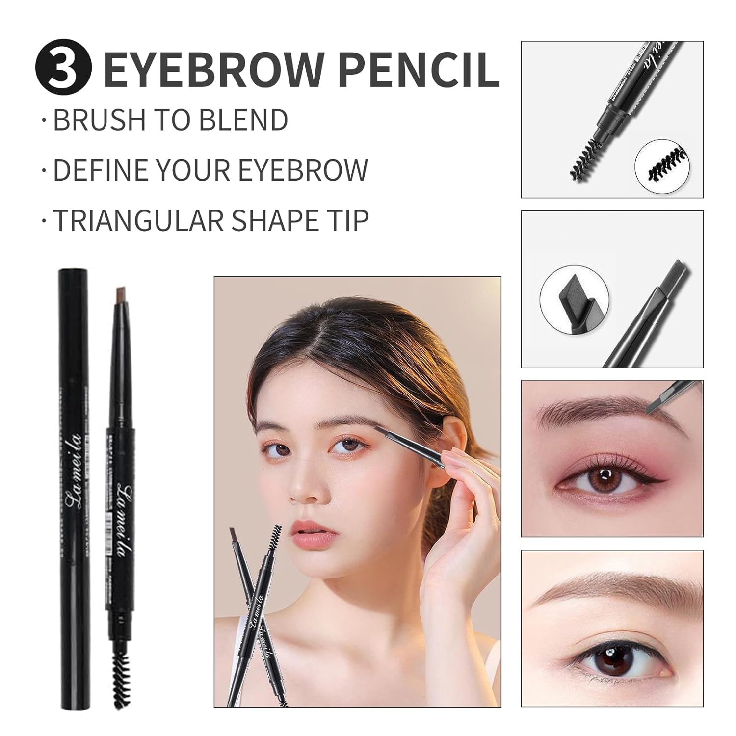 All in One Makeup Kit For Girls - 16 Colors Naked Eyeshadow Palette, 3Pcs Makeup Brushes, Waterproof Eyeliner Pencil